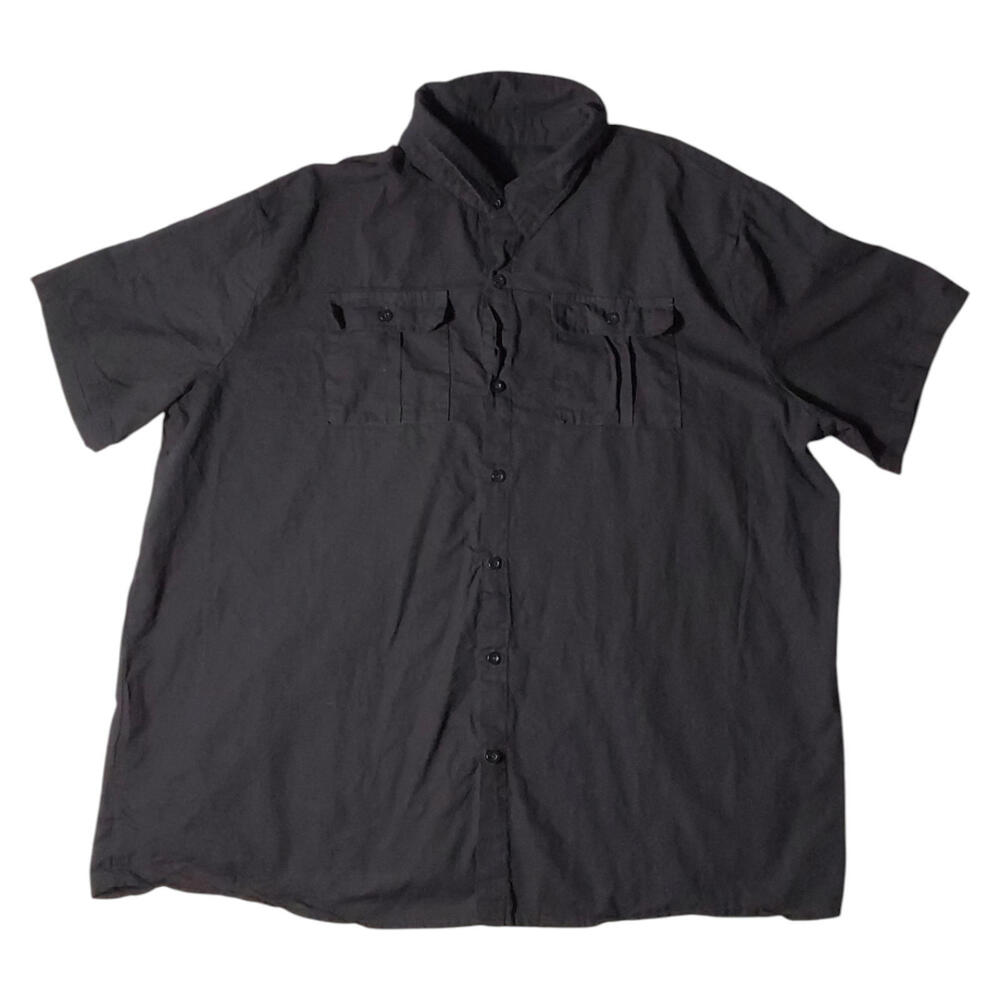 Women's Plus Size XXXL Collared Short Sleeve Button Up Shirt FREE SHIPPING